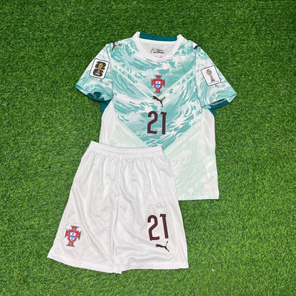 Francisco Conceicao Portugal 2026 World Cup Kids Away Football Jersey