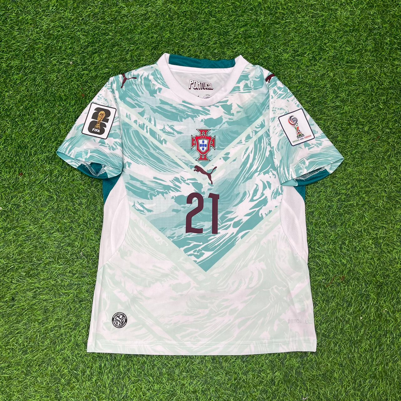 Francisco Conceicao Portugal 2026 World Cup White Away Football Jersey