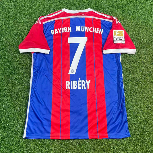 Franck Ribéry #7 Bayern Munich 2014 2015 Home Retro Patch Jersey