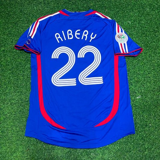 Franck Ribery France 2006 World Cup Blue Retro Kit – | Trikot | Maillot Soccer Shirt