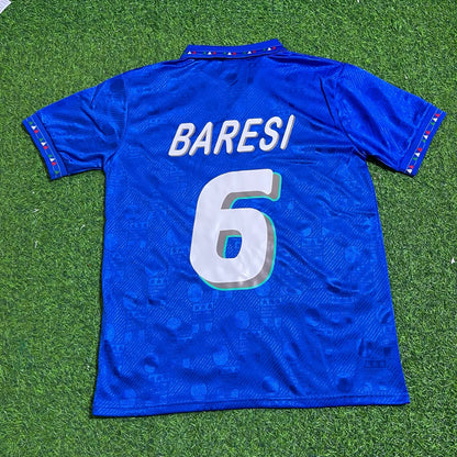 Franco Baresi 1994 World Cup Italy Retro Jersey Maillot Trikot Maglia Soccer Shirt