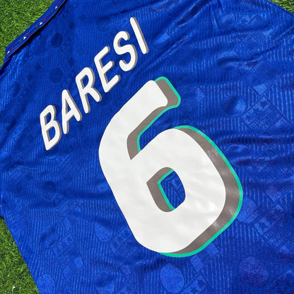 Franco Baresi 1994 World Cup Italy Retro Jersey Maillot Trikot Maglia Soccer Shirt