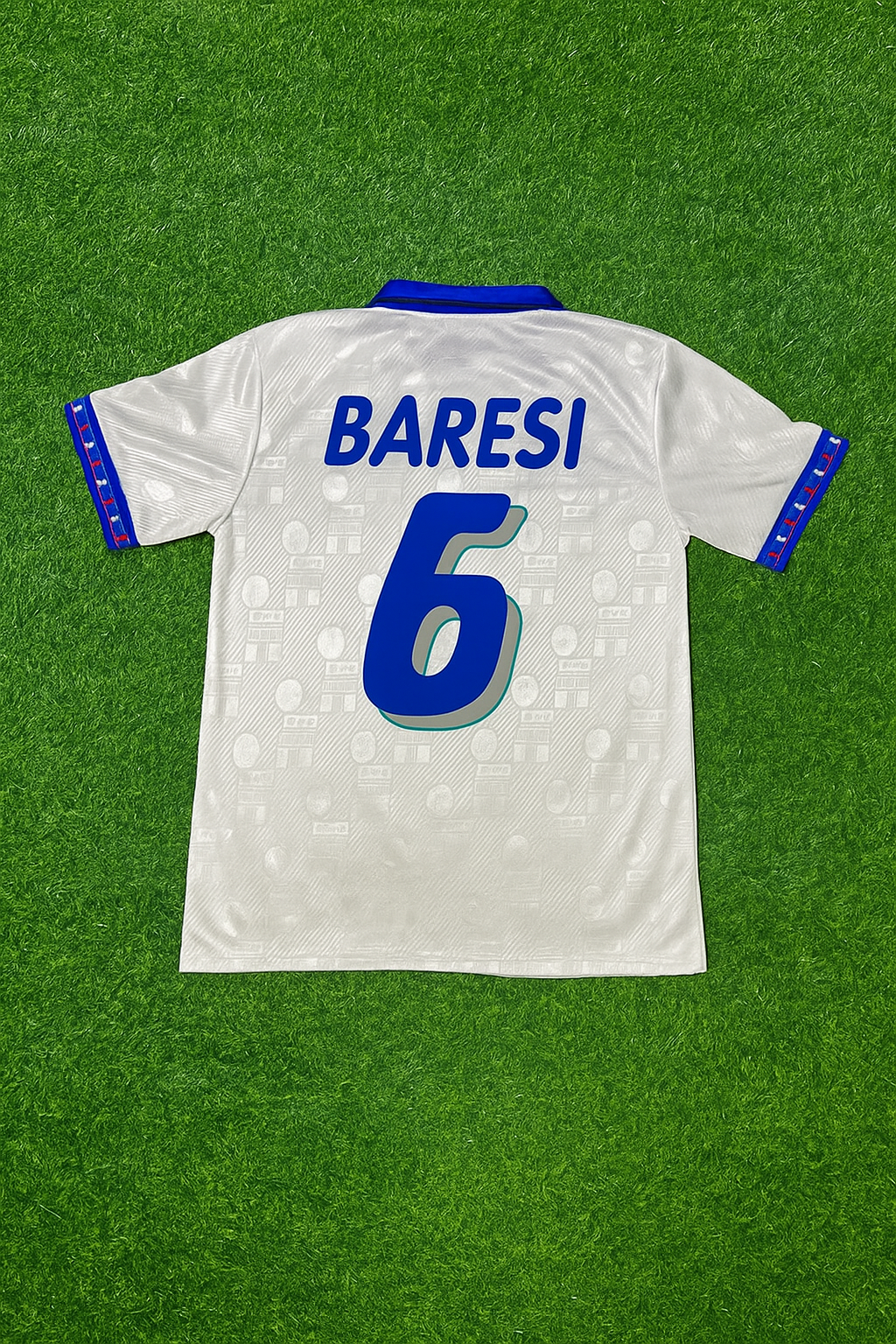 Franco Baresi Italy 1994 World Cup White Retro Football Jersey Kit