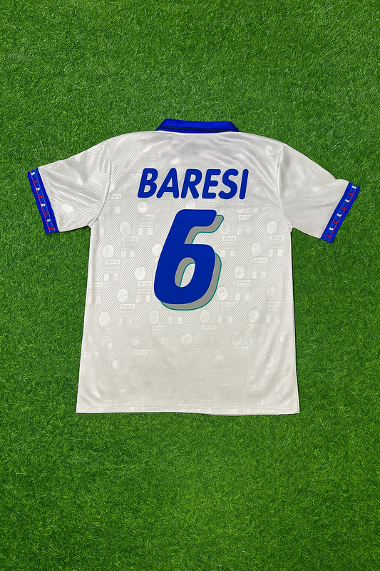 Franco Baresi Italy 1994 World Cup White Retro Football Jersey Kit