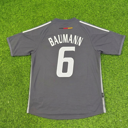 Frank Baumann Germany 2002 World Cup Gray Special Retro Football Jersey