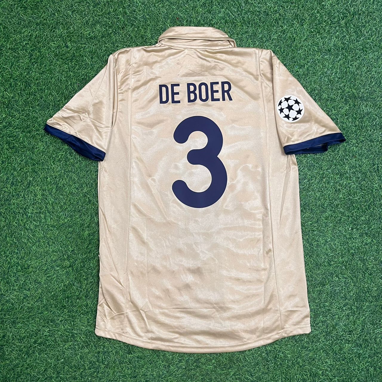 Frank de Boer 3 Barcelona 2001 2002 Season Retro Jersey Maillot Trikot Maglia Soccer Shirt