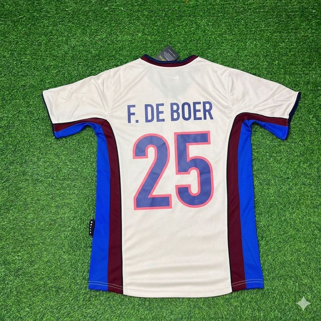 Frank de Boer Barcelona 98/99 Retro Jersey Maillot Trikot Maglia