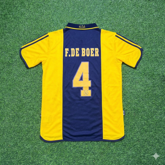 Frank de Boer Ajax Retro Yellow Football Jersey