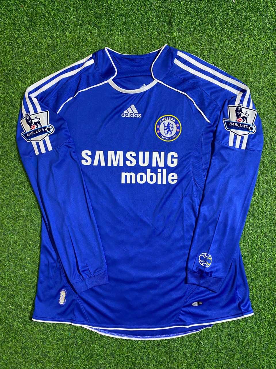 Frank Lampard #8 Chelsea 2006-2008 Long Sleeve EPL Patch Football Jersey