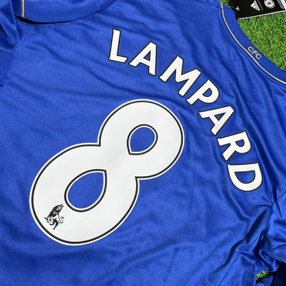 Frank Lampard Chelsea 2012-13 Premier League Patch Blue Retro Football Jersey
