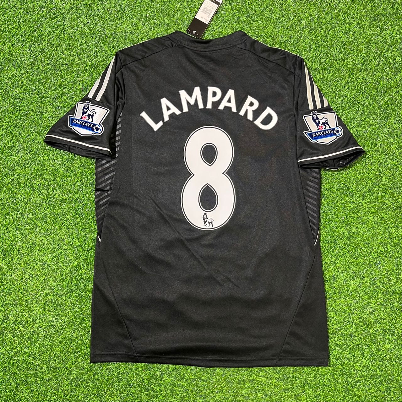 Frank Lampard Chelsea 2013-14 Black Retro Football Jersey Kit