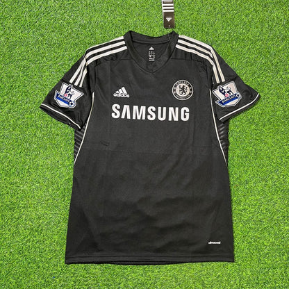 Frank Lampard Chelsea 2013-14 Black Retro Football Jersey Kit