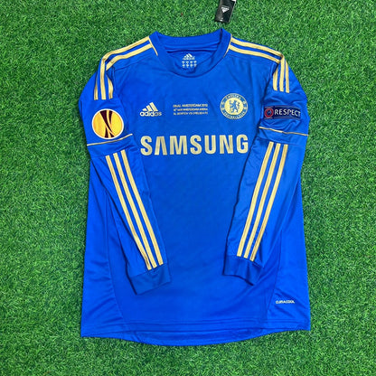 Frank Lampard Chelsea 2013 Europe League Final Amsterdam Blue Retro Football Jersey Soccer Shirt