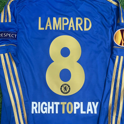 Frank Lampard Chelsea 2013 Europe League Final Amsterdam Blue Retro Football Jersey Soccer Shirt
