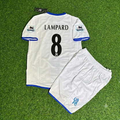 Frank Lampard Chelsea Away 2004/05 Retro Kids White Football Jersey