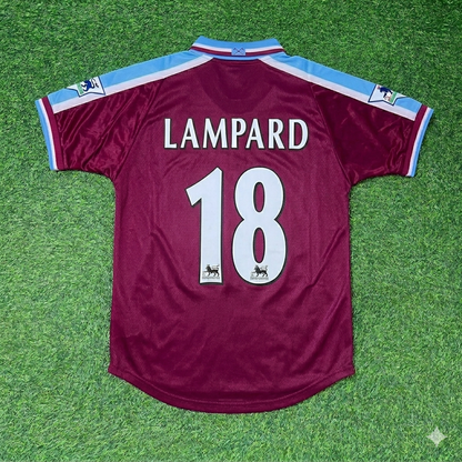 Frank Lampard #18 West Ham 1999-2000 Home Retro Football Jersey