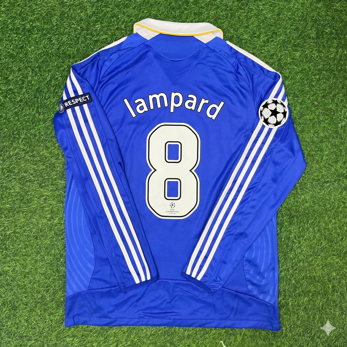 Frank Lampard Chelsea 2008 Champions League Final Long Sleeve Football Jersey