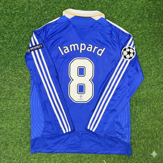 Frank Lampard Chelsea 2008 Champions League Final Long Sleeve Football Jersey