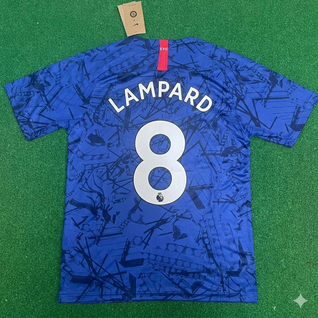 Frank Lampard #8 Chelsea Blue Retro Kit Jersey Trikot Maglia Maillot Soccer Shirt