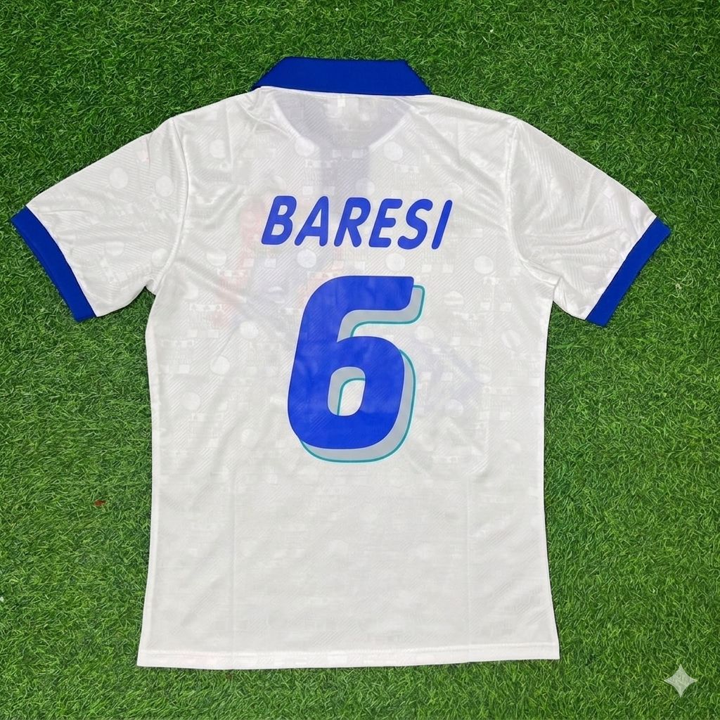 Franco Baresi Italy 1994 World Cup White Retro Football Jersey