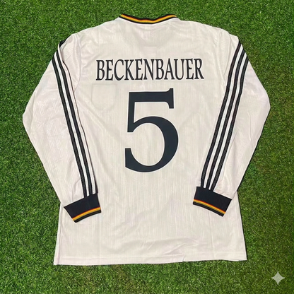 Franz Beckenbauer #5 Germany Long Sleeve Retro Football Jersey Kit