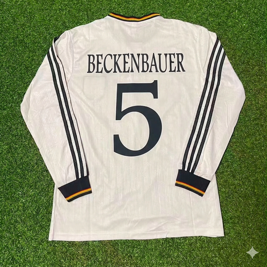 Franz Beckenbauer #5 Germany Long Sleeve Retro Football Jersey Kit