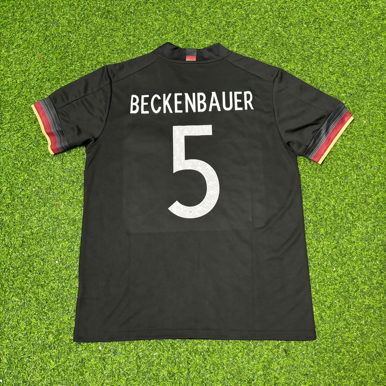 Franz Beckenbauer Germany Black Retro Football Jersey