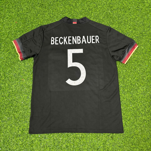 Franz Beckenbauer Germany Black Retro Football Jersey