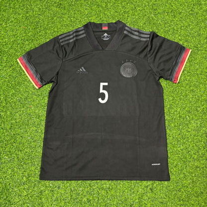 Franz Beckenbauer Germany Black Retro Football Jersey