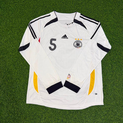 Franz Beckenbauer Germany World Cup Long Sleeve White Retro Football Jersey