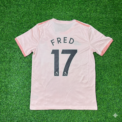 Fred Manchester United 2018/19 Pink Retro Football Jersey Kit