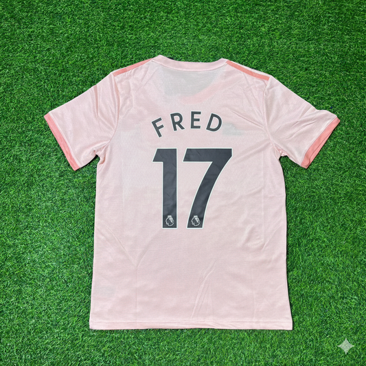 Fred Manchester United 2018/19 Pink Retro Football Jersey Kit