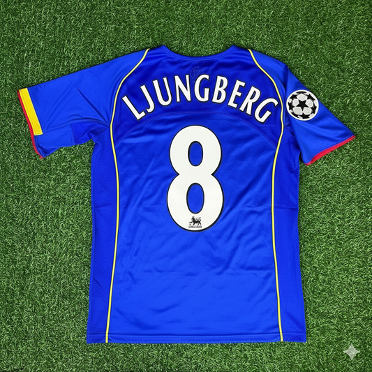 Freddie Ljungberg Arsenal 2004-05 Blue Retro Jersey Trikot Maglia Camiseta