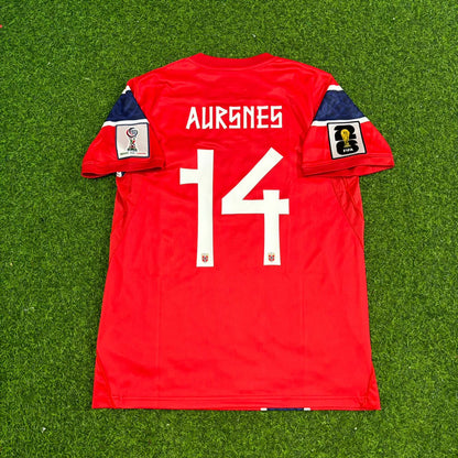 Fredrik Aursnes Norway 2026 World Cup Home Football Jersey