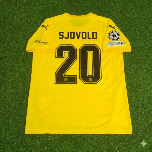 Fredrik Sjovold #20 Bodø/Glimt 2026 New Season Champions League Yellow Jersey