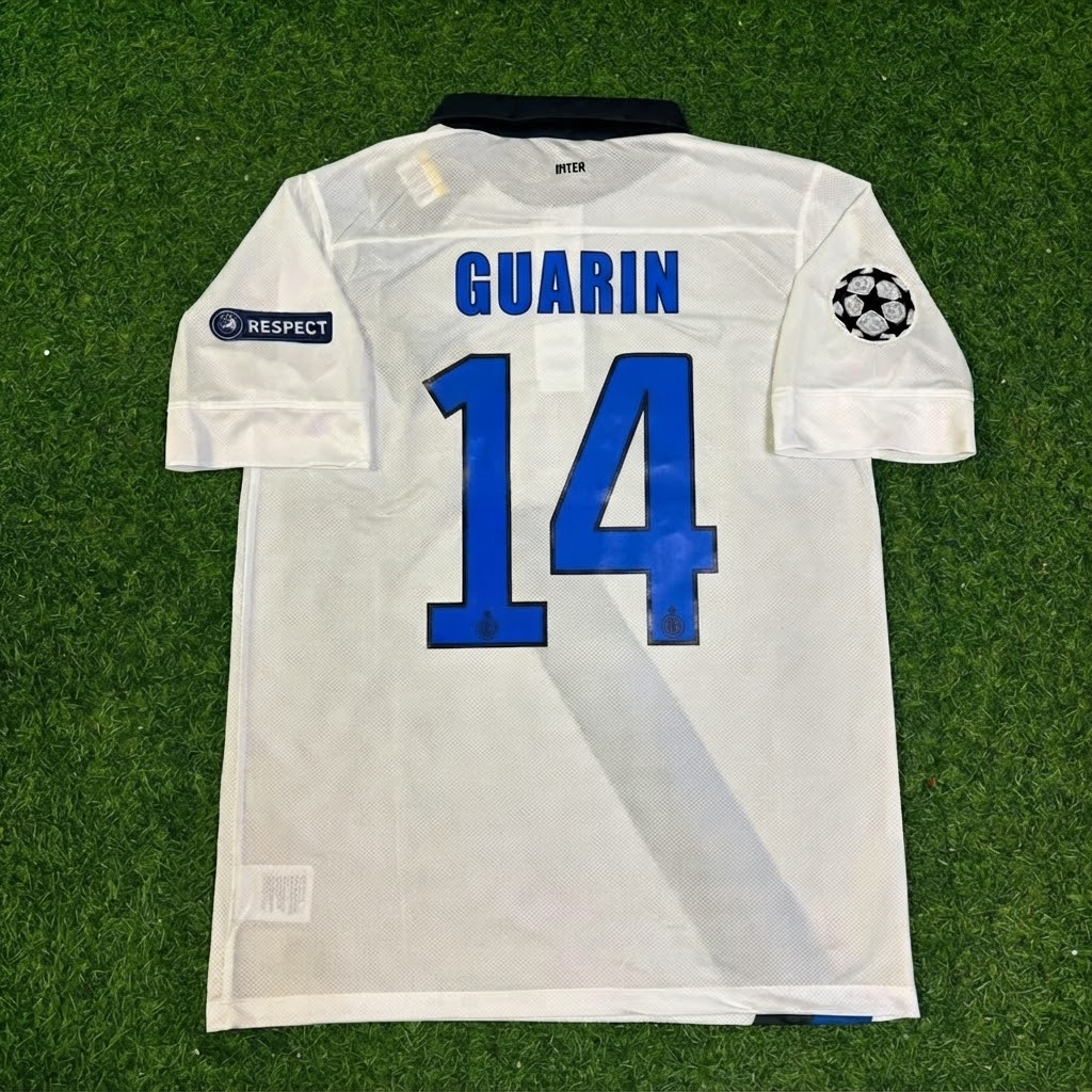 Fredy Guarín #14 Inter 2011/2012 White Away Jersey Trikot Maillot Maglia Soccer Shirt