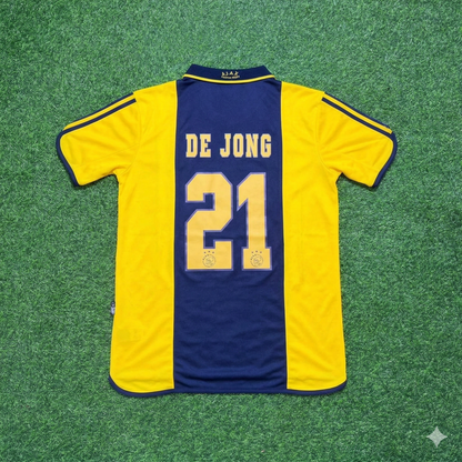 Frenkie de Jong Ajax Retro Yellow Football Jersey