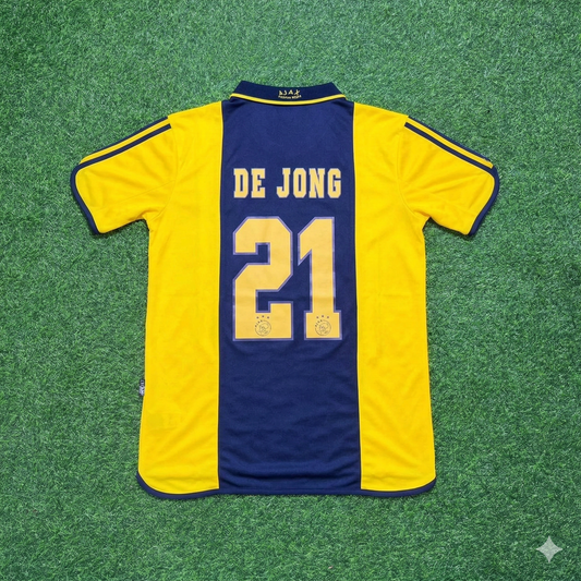Frenkie de Jong Ajax Retro Yellow Football Jersey