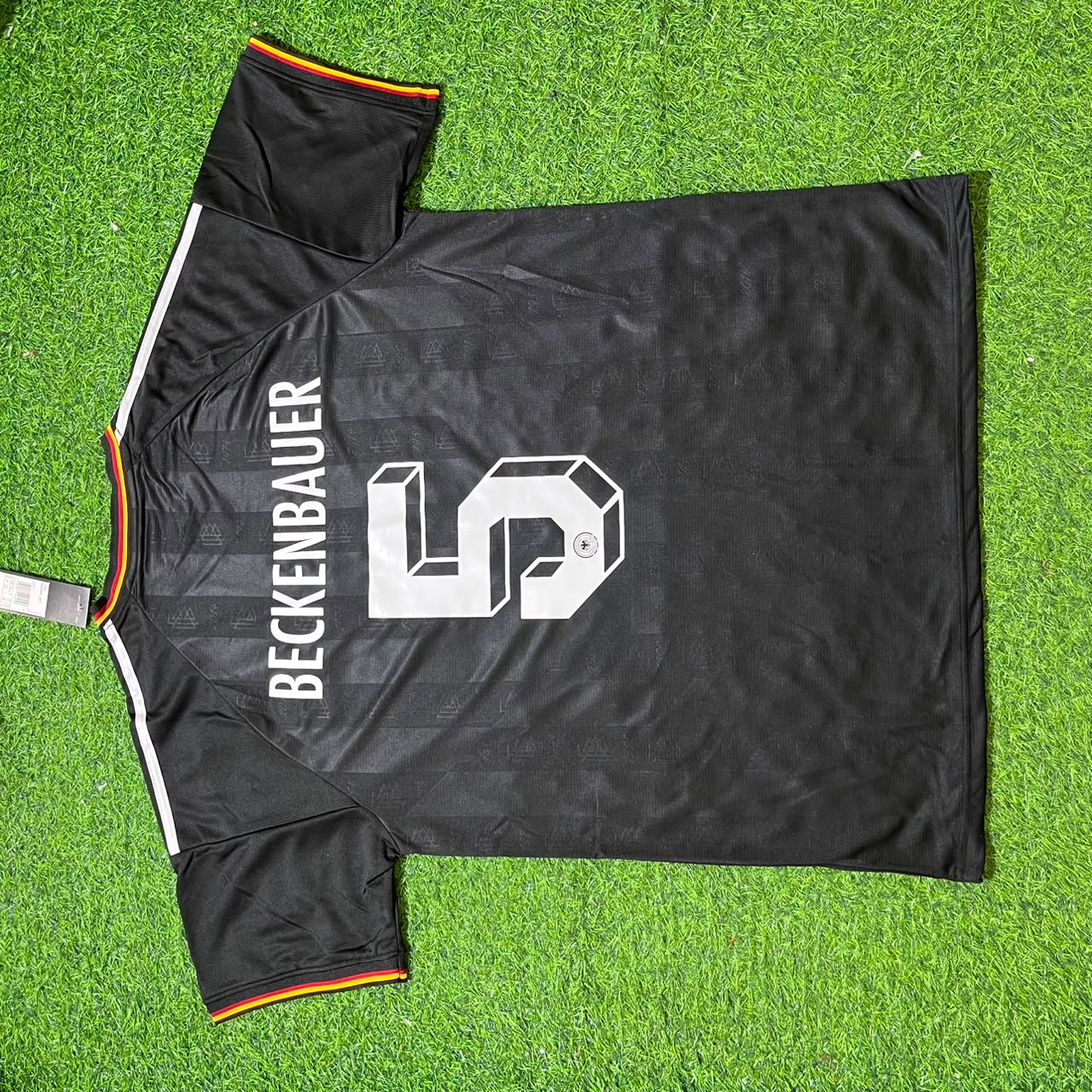 Franz Beckenbauer 5# Germany Black Retro Vintage Football Jersey