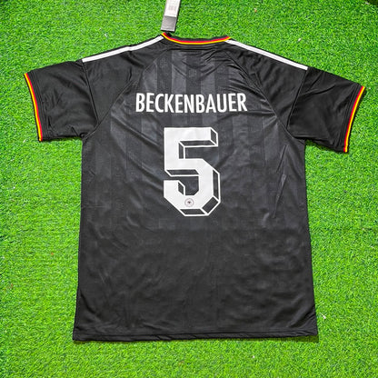 Franz Beckenbauer 5# Germany Black Retro Vintage Football Jersey