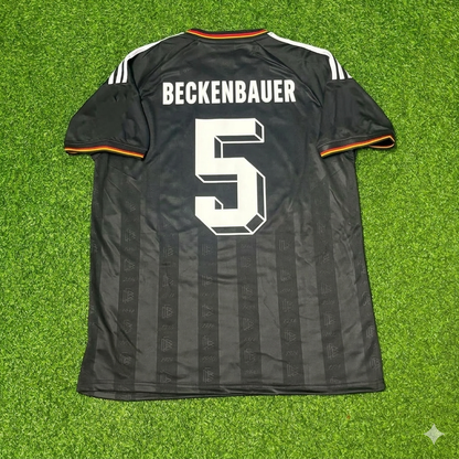 Franz Beckenbauer 5# Germany Black Retro Vintage Football Jersey
