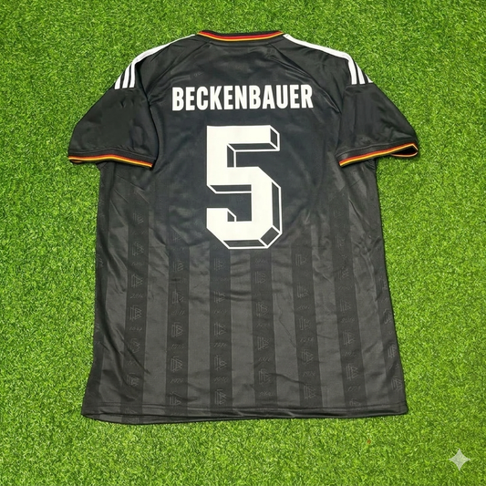 Franz Beckenbauer 5# Germany Black Retro Vintage Football Jersey