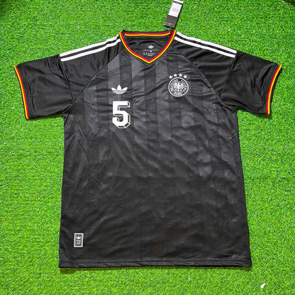 Franz Beckenbauer 5# Germany Black Retro Vintage Football Jersey
