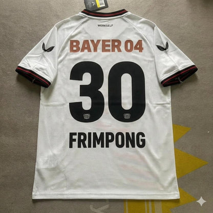 Jeremie Frimpong Bayer 04 Leverkusen 2023/2024 Home Retro Football Jersey