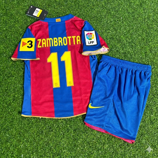 Gianluca Zambrotta 11- Barcelona 2007/2008 Retro KIDS Football Jersey