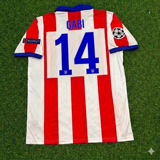 Gabi 14- Atlético Madrid 2014 Champions League Final Retro Football Jersey