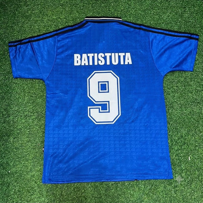Gabriel Batistuta Argentina 1994 Season Away Blue Retro Jersey Trikot Soccer Shirt