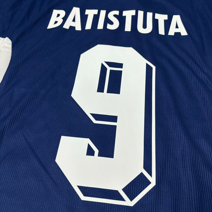 Gabriel Batistuta Argentina 1998 World Cup Blue Retro Football Jersey
