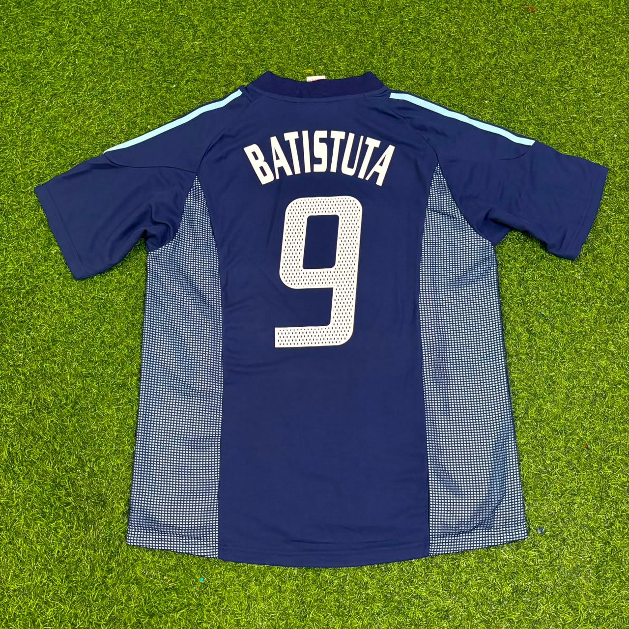 Gabriel Batistuta Argentina 2002/2004 Season Blue Retro Football Jersey