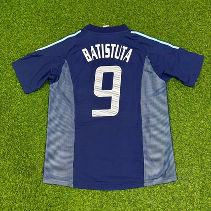 Gabriel Batistuta Argentina 2002/2004 Season Blue Retro Football Jersey